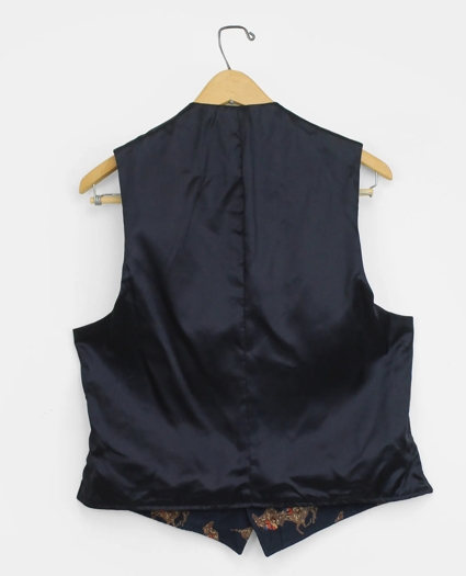 Vintage Brooks Brothers Jockey Print Flannel Waistcoat, 1990s, 38REG, image 2