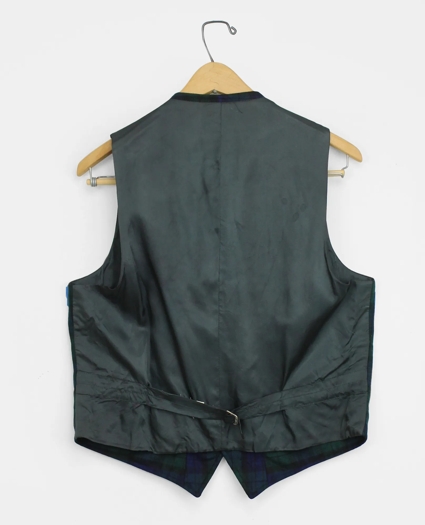 Vintage Brooks Brothers Blackwatch Flannel Waistcoat, 1980s, 40SH, image 2