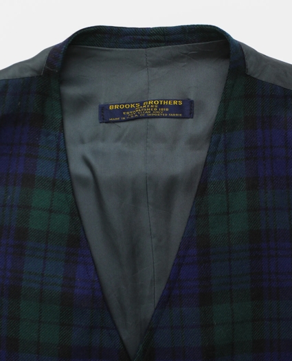 Vintage Brooks Brothers Blackwatch Flannel Waistcoat, 1980s, 40SH, image 3