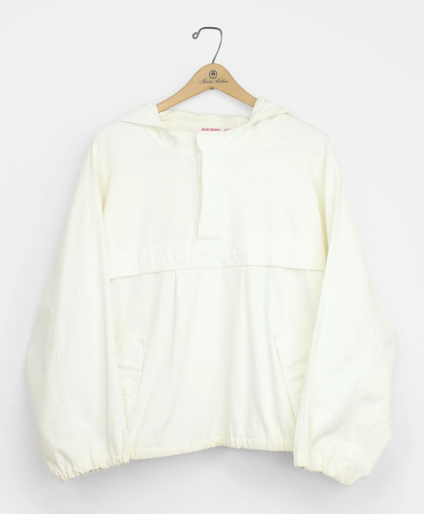 Vintage Brooks Brothers Cotton Canvas Hooded Anorak, 1980s, L, image 1