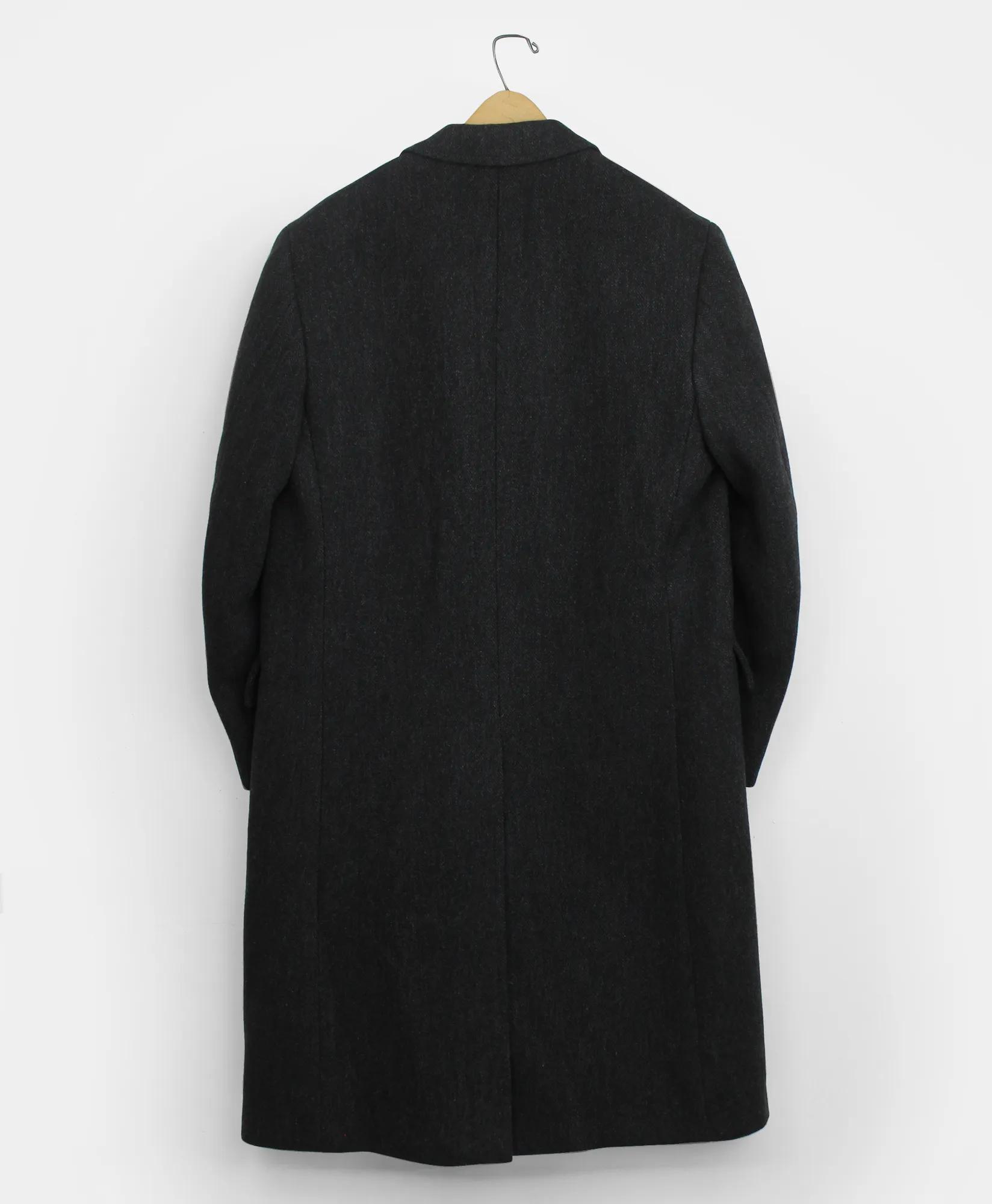 Vintage Brooks Brothers Herringbone Tweed Overcoat, 1980s, 40REG, image 2