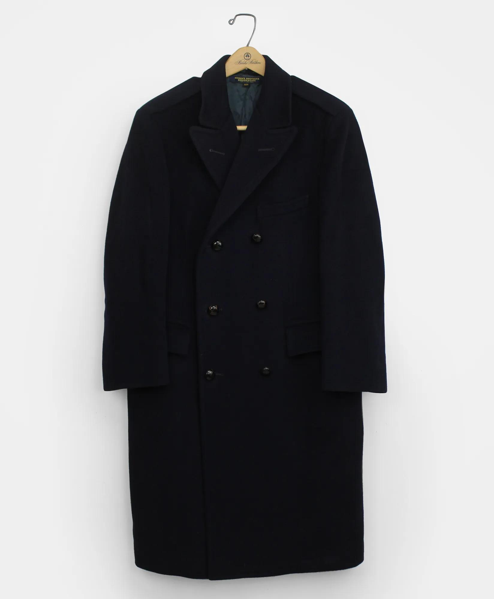 Vintage Brooks Brothers BrooksGate™ Double Breasted Polo Coat, 1980s, 40 S, image 1