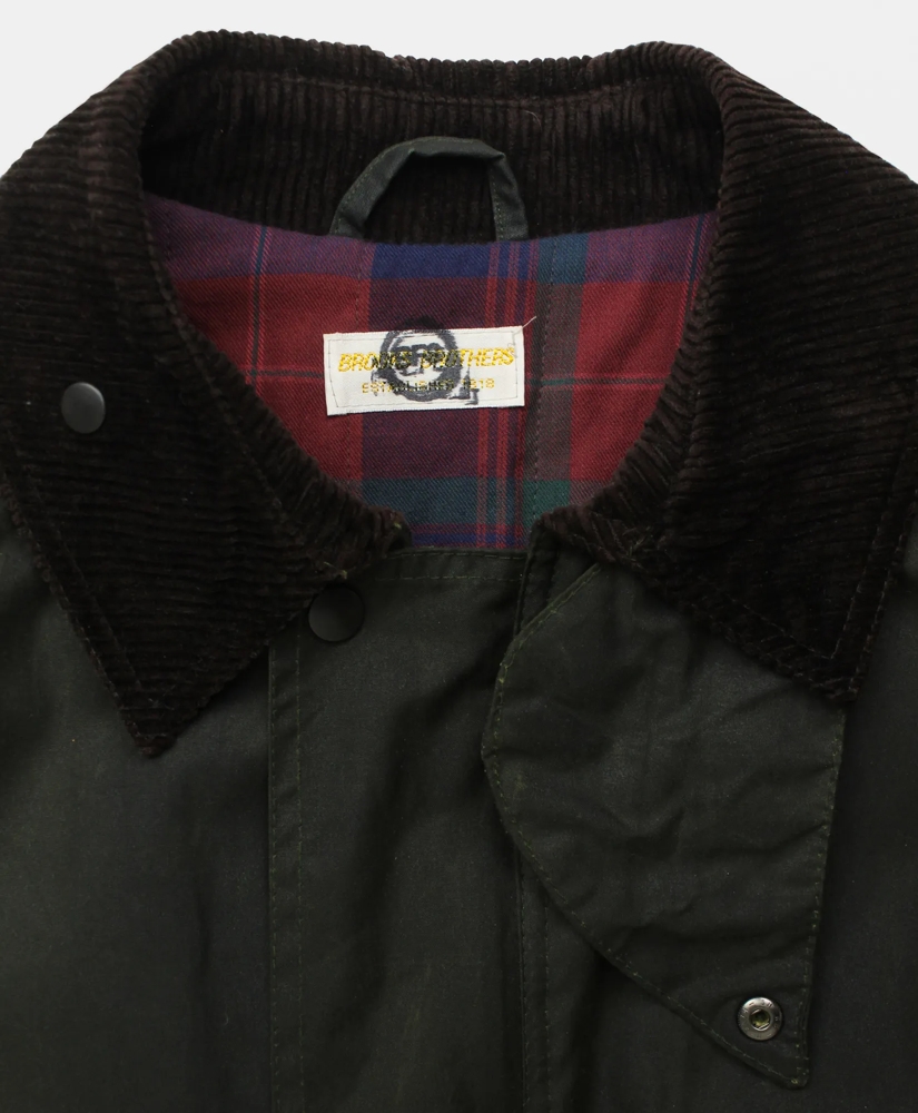 Vintage Brooks Brothers Waxed Cotton Jacket, 1980s, M, image 4