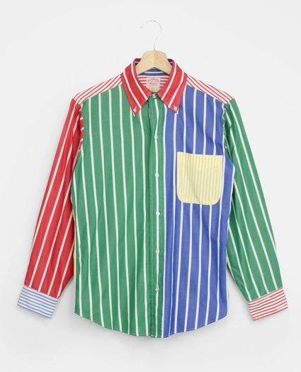 Vintage Brooks Brothers Reverse Stripe Fun Shirt, 1970s, M, image 1
