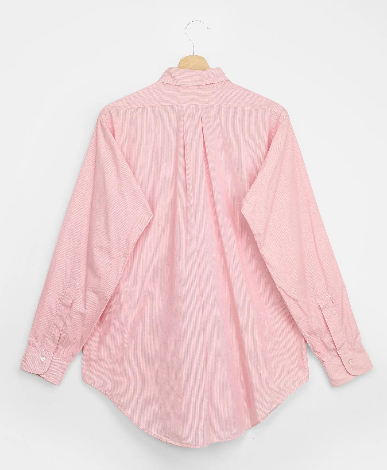 Vintage Brooks Brothers Red Hairline Stripe Point Collar Shirt, 1970s, 15.5, image 2