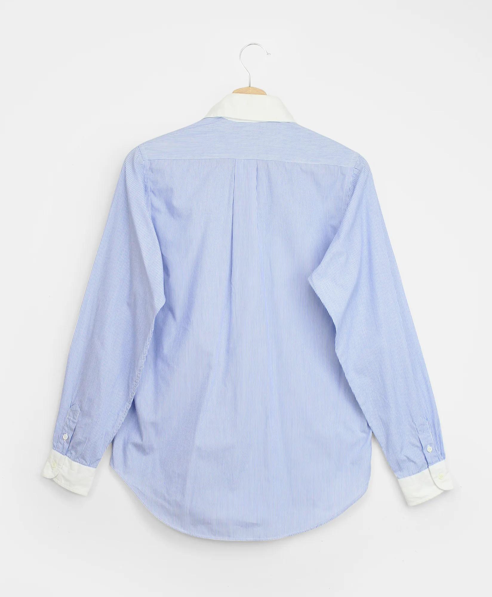 Vintage Brooks Brothers Striped Contrast Collar Shirt, 1960s, 14, image 2
