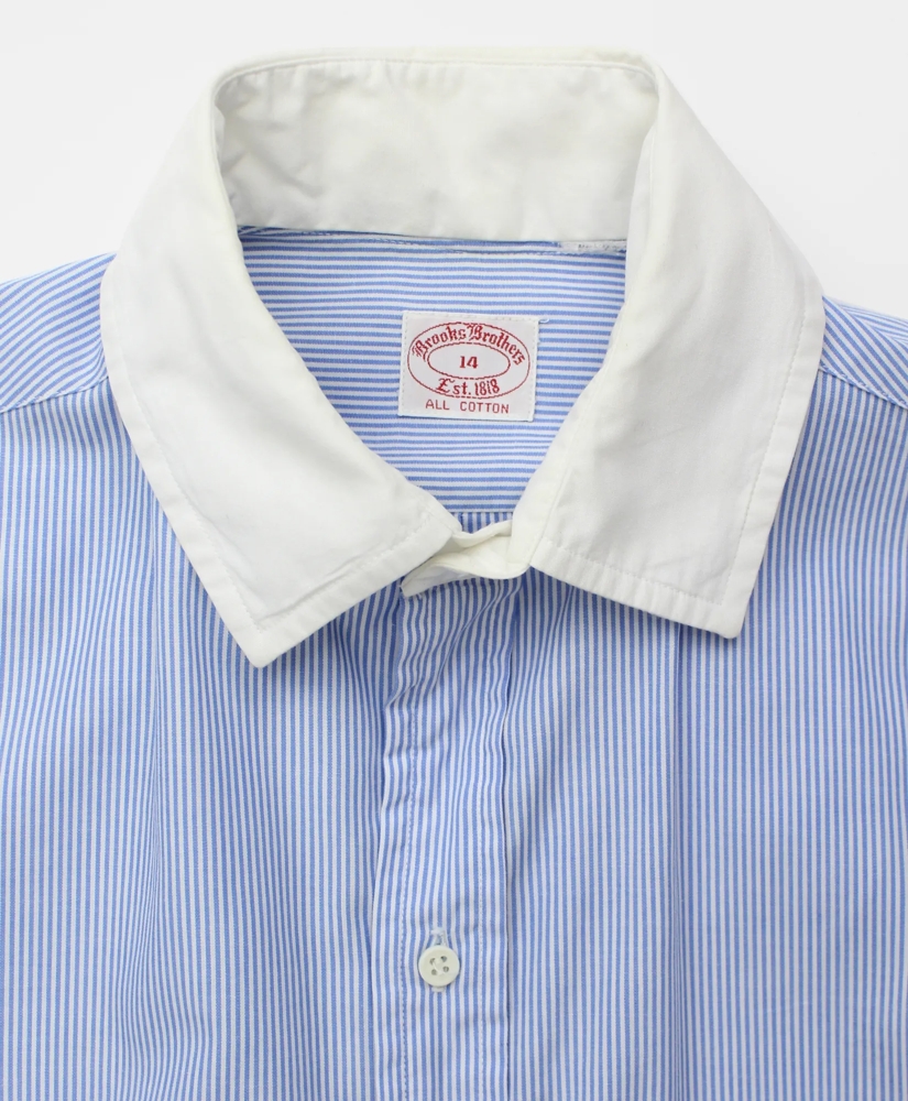 Vintage Brooks Brothers Striped Contrast Collar Shirt, 1960s, 14, image 3