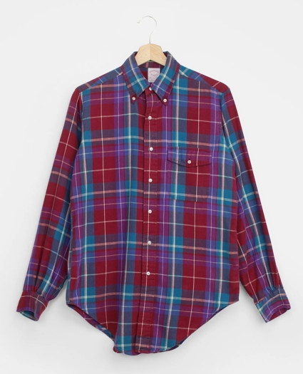 Vintage Brooks Brothers Cotton Flannel Button Down Shirt, 1990s, S, image 1