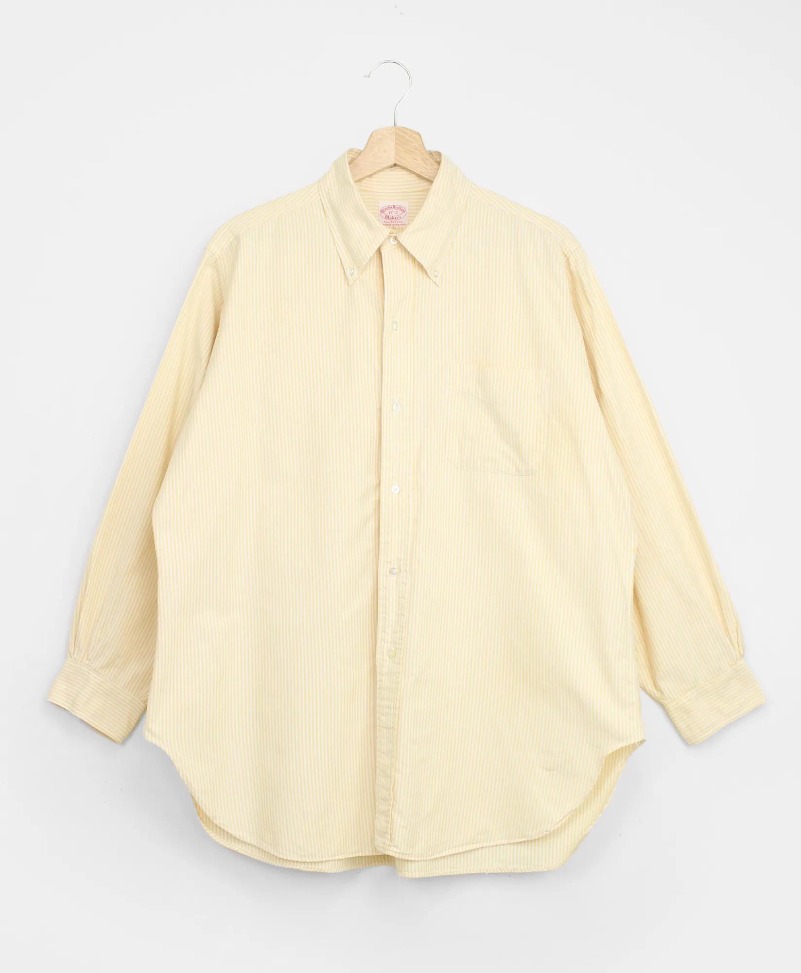 Vintage Brooks Brothers University Stripe Oxford Cloth Button Down Shirt, 1970s, 17, image 1