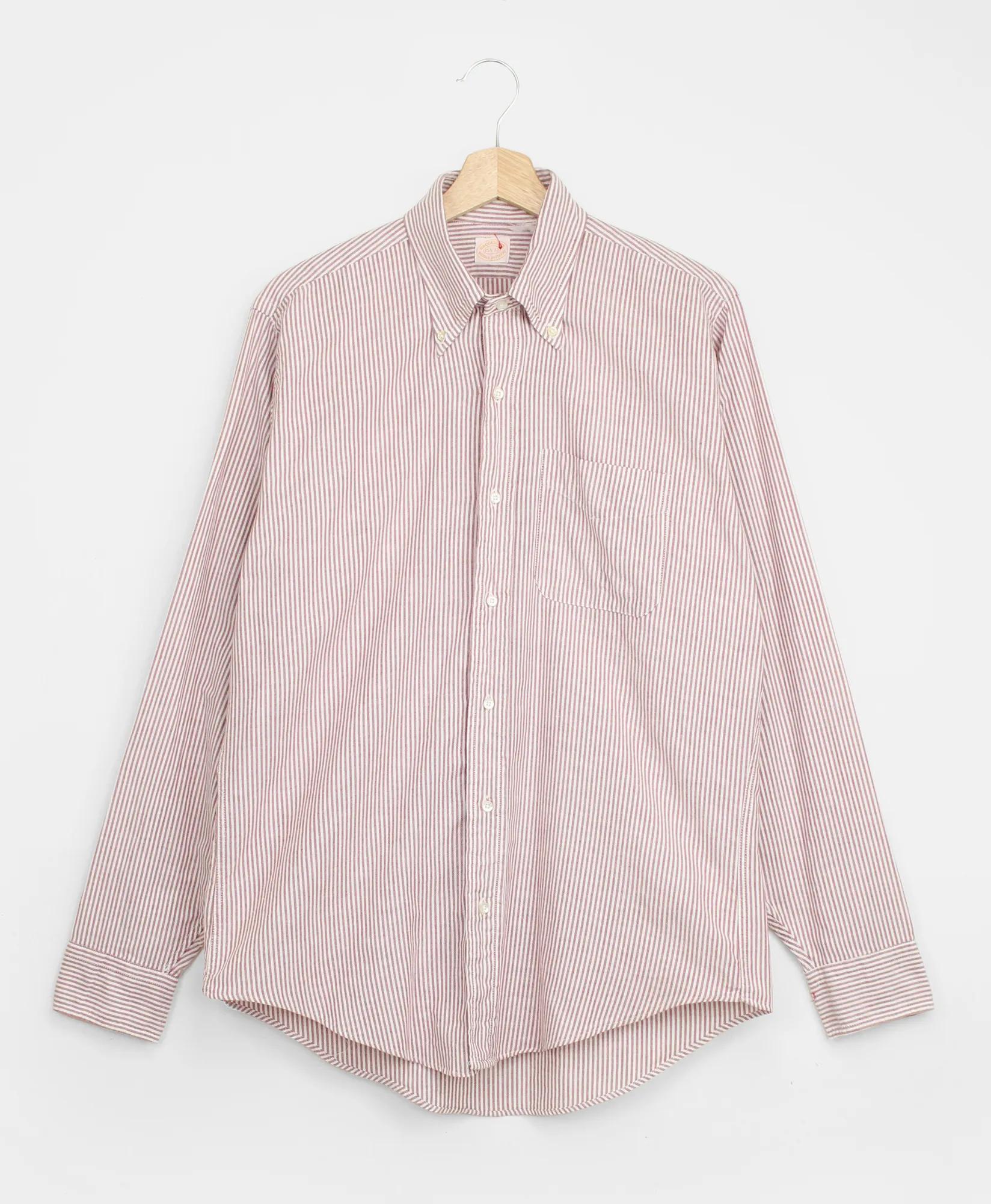 Vintage Brooks Brothers BrooksGate™ University Stripe Oxford Cloth Button Down Shirt, 1980s, 15.5, image 1