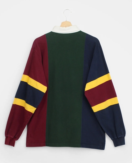 Vintage Brooks Brothers Colorblock Stripe Rugby Shirt, 1990s, L, image 2
