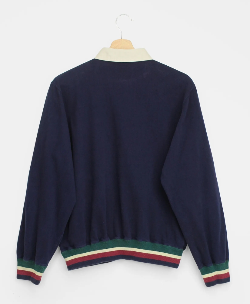 Vintage Brooks Brothers Embroidered Crest Rugby Shirt, 1980s, L, image 2