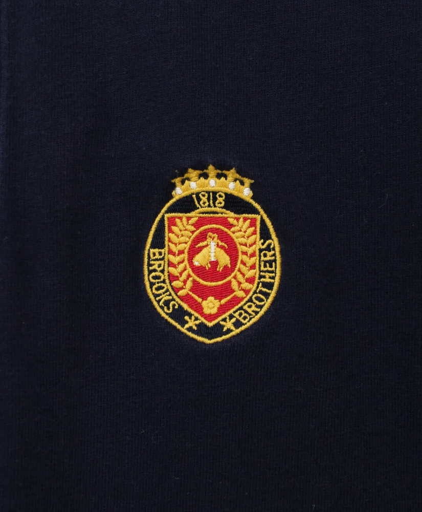 Vintage Brooks Brothers Embroidered Crest Rugby Shirt, 1980s, L, image 4