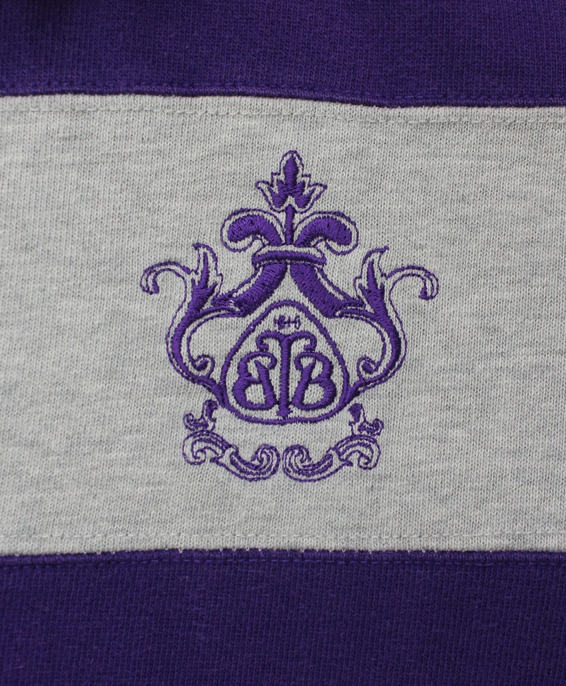 Vintage Brooks Brothers Embroidered Crest Striped Rugby Shirt, 1980s, L, image 4