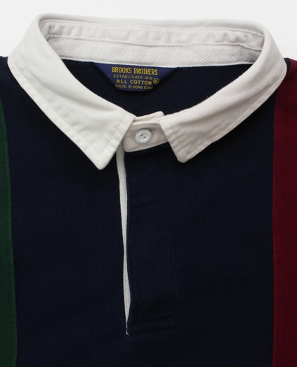 Vintage Brooks Brothers Colorblock Stripe Rugby Shirt, 1990s, XL, image 4