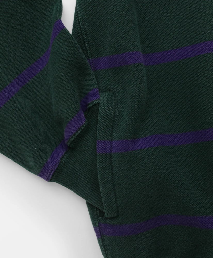 Vintage Brooks Brothers Striped Pique Knit Crewneck Sweatshirt, 1980s, S, image 4