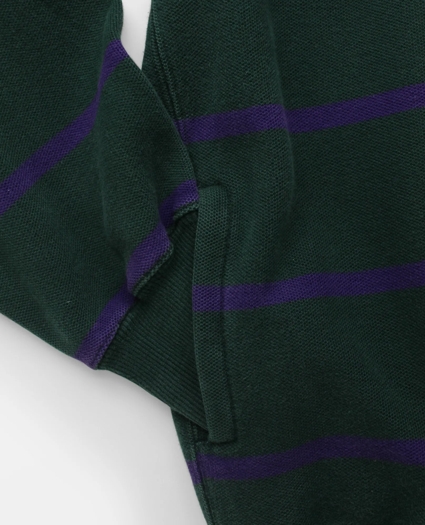 Vintage Brooks Brothers Striped Pique Knit Crewneck Sweatshirt, 1980s, S, image 4
