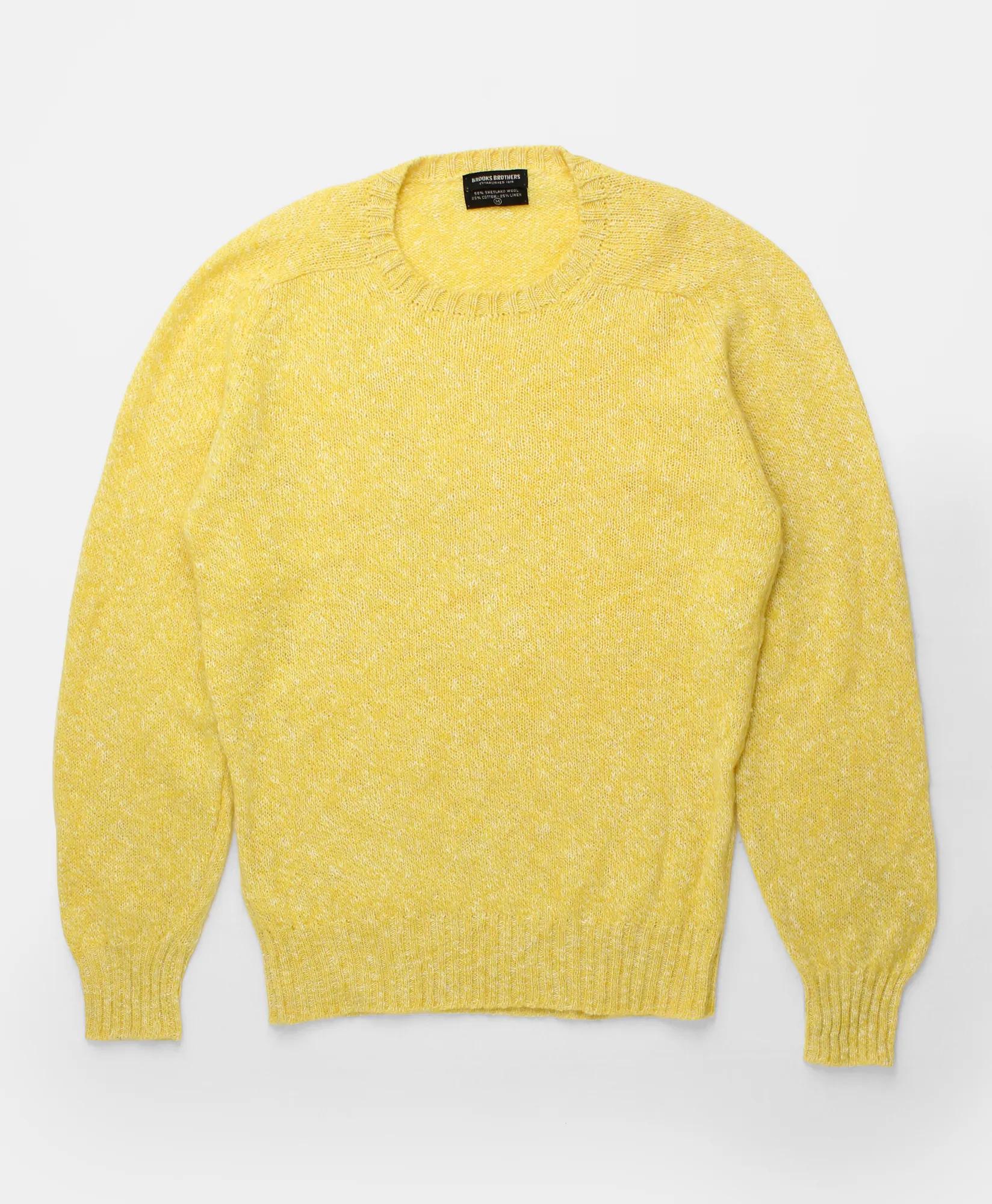 Vintage Brooks Brothers Wool Linen Blend Sweater, 1960s, M, image 1