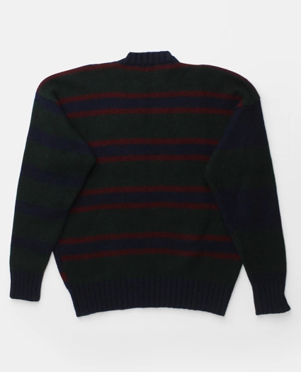 Vintage Brooks Brothers Mismatched Stripe Wool Sweater, 1990s, L, image 2
