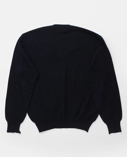 Vintage Brooks Brothers Bird Pattern Intarsia Knit Wool V-Neck Sweater, 1950s, L, image 2
