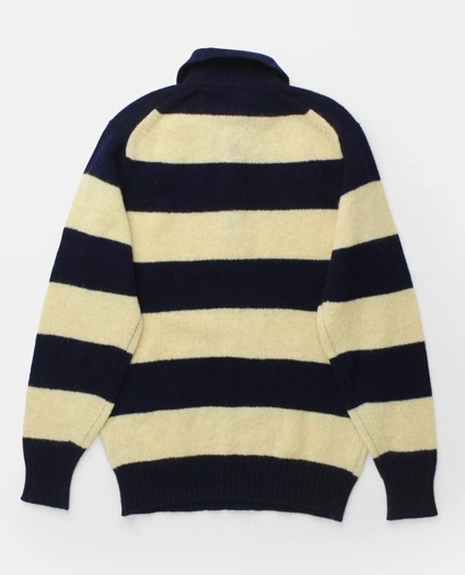Vintage Brooks Brothers Striped Shetland Rugby Sweater, 1970s, M, image 2