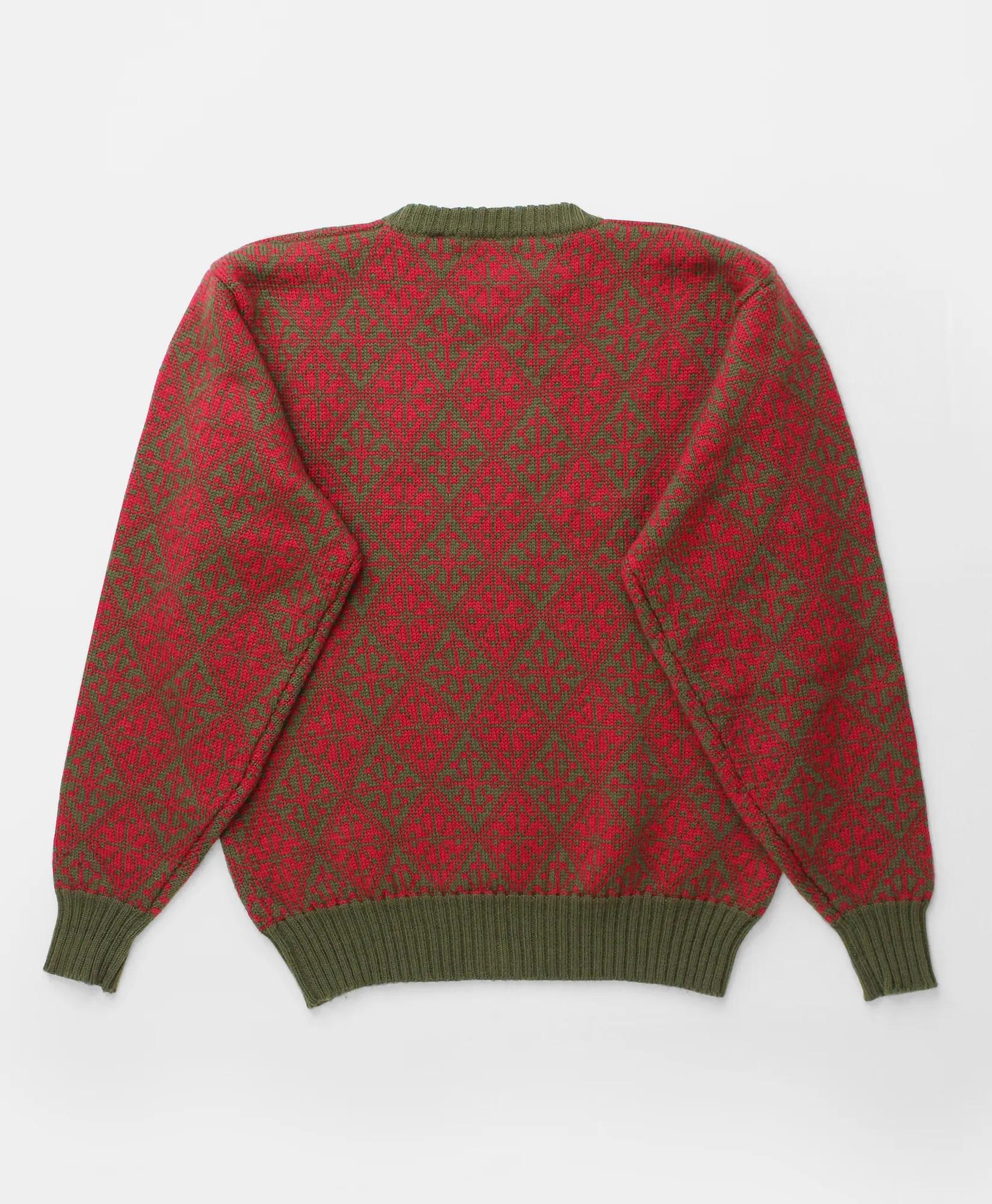Vintage Brooks Brothers Snowflake Pattern Instarsia Knit Wool Sweater, 1970s, M, image 2