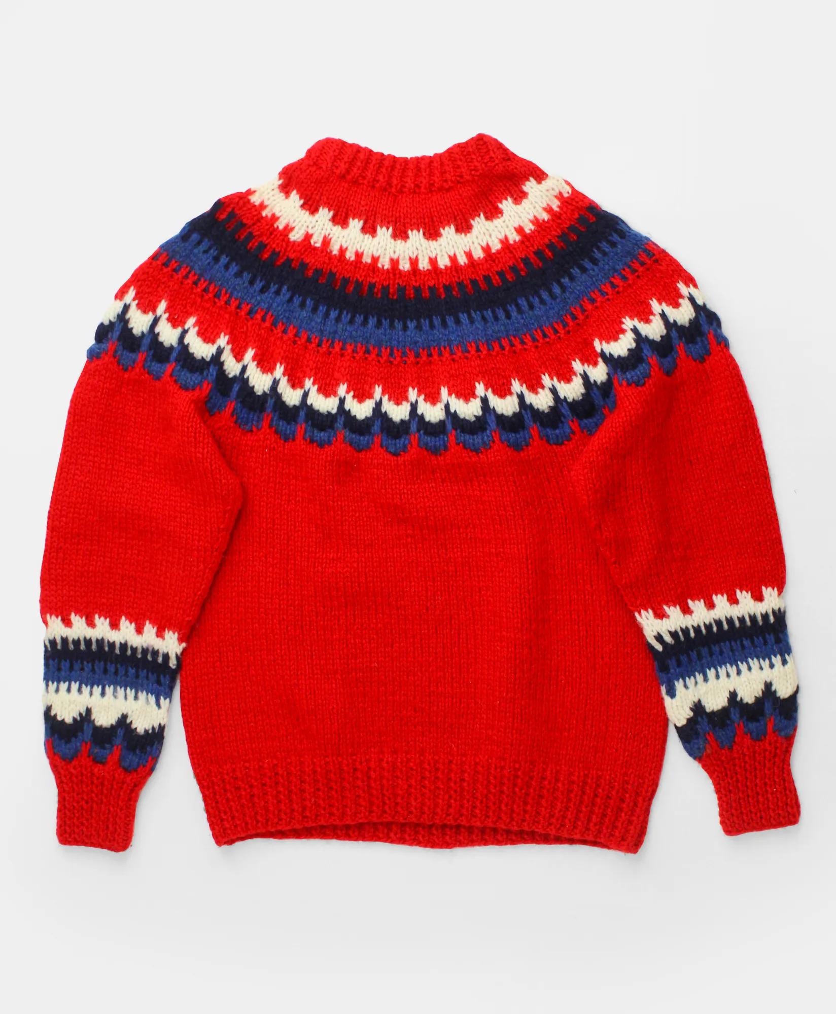 Vintage Brooks Brothers Fair Isle Wool Sweater, 1970s, L, image 1
