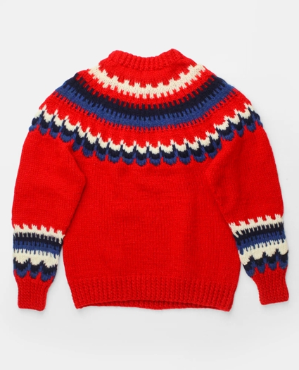Vintage Brooks Brothers Fair Isle Wool Sweater, 1970s, L, image 1