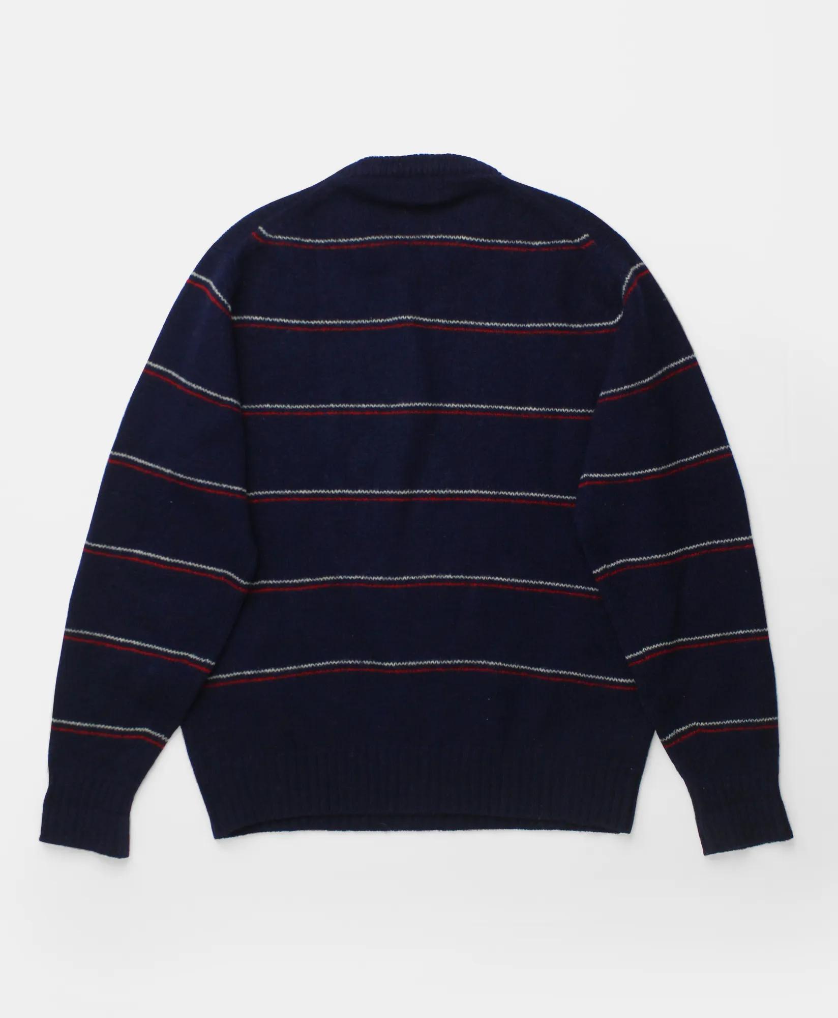 Vintage Brooks Brothers Striped Shetland Crewneck Sweater, 1960s, L, image 2