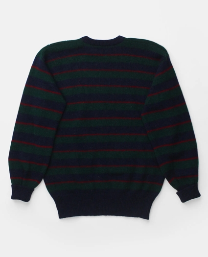 Vintage Brooks Brothers Striped Shetland Crewneck Sweater, 1970s, XL, image 2