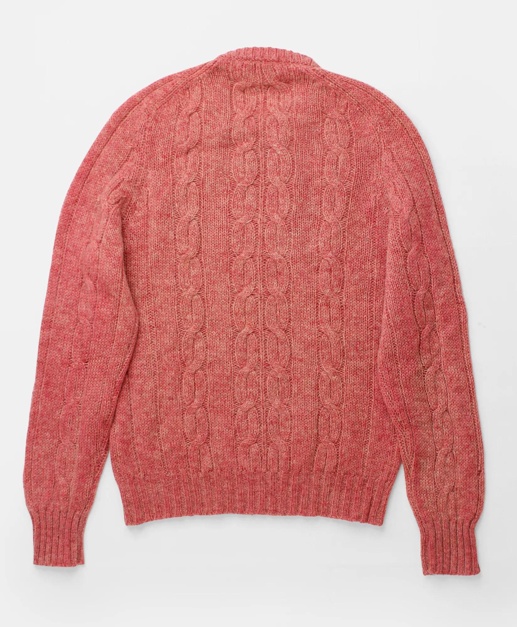 Vintage Brooks Brothers Cable Knit Shetland Sweater, 1960s, L, image 2