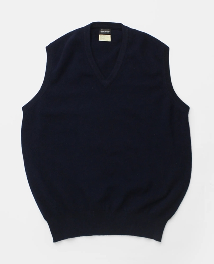 Vintage Brooks Brothers Lambwool V-Neck Sweater Vest, 1970s, M, image 1