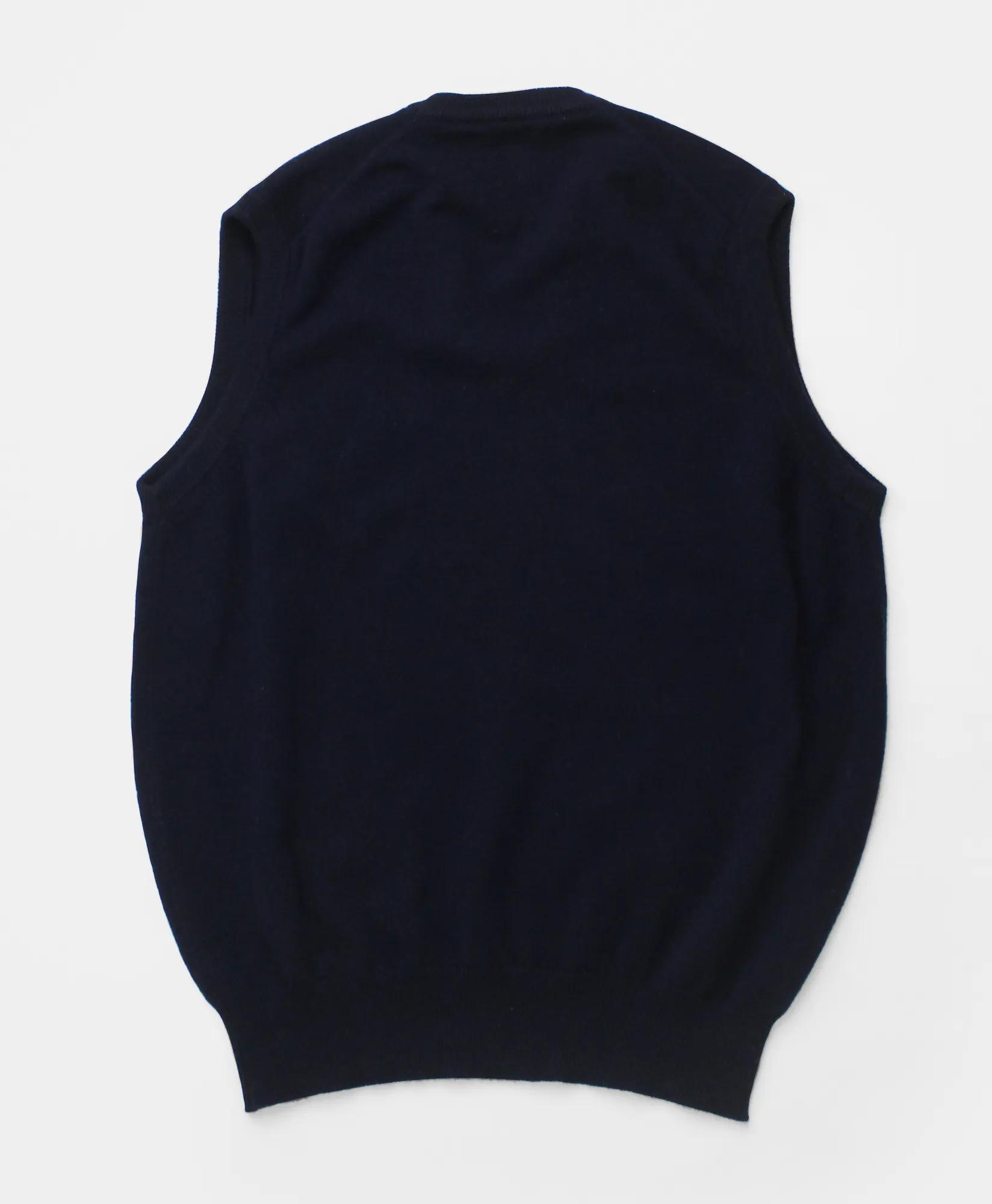 Vintage Brooks Brothers Lambwool V-Neck Sweater Vest, 1970s, M, image 2