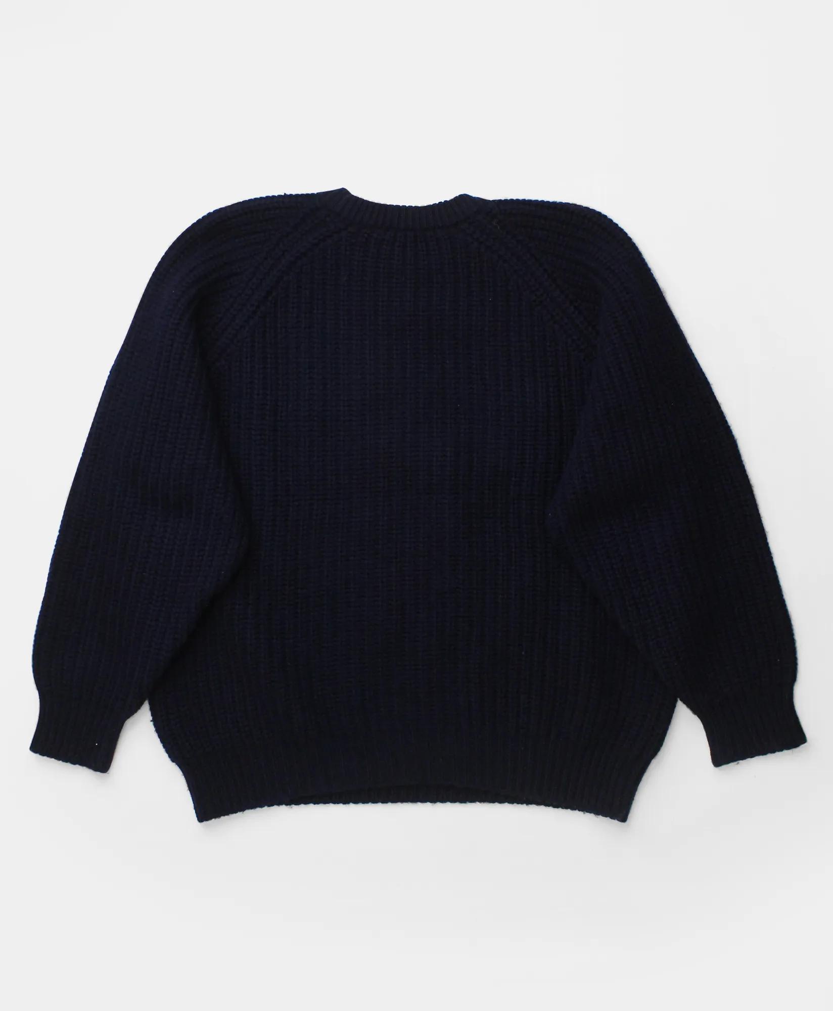 Vintage Brooks Brothers Ribbed Knit Wool Crewneck Sweater, 1990s, L, image 2