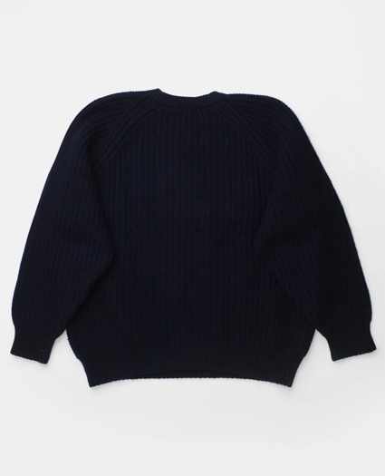 Vintage Brooks Brothers Ribbed Knit Wool Crewneck Sweater, 1990s, L, image 2