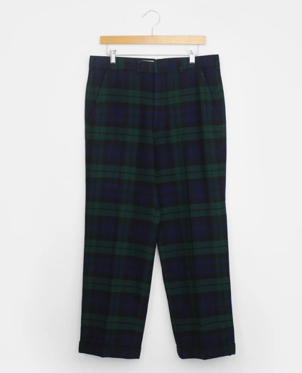 Vintage Brooks Brothers Blackwatch Flannel Trousers, 1980s, 34-30, image 1