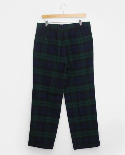 Vintage Brooks Brothers Blackwatch Flannel Trousers, 1980s, 34-30, image 2