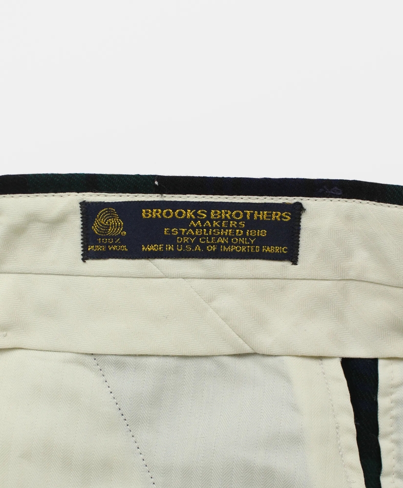 Vintage Brooks Brothers Blackwatch Flannel Trousers, 1980s, 34-30, image 3
