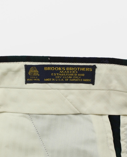 Vintage Brooks Brothers Blackwatch Flannel Trousers, 1980s, 34-30, image 3