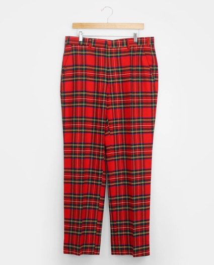 Vintage Brooks Brothers Royal Stewart Tartan Flannel Trousers, 1990s, 34-32, image 1
