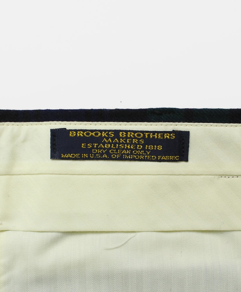 Vintage Brooks Brothers Blackwatch Flannel Trousers, 1980s, 34-30, image 3