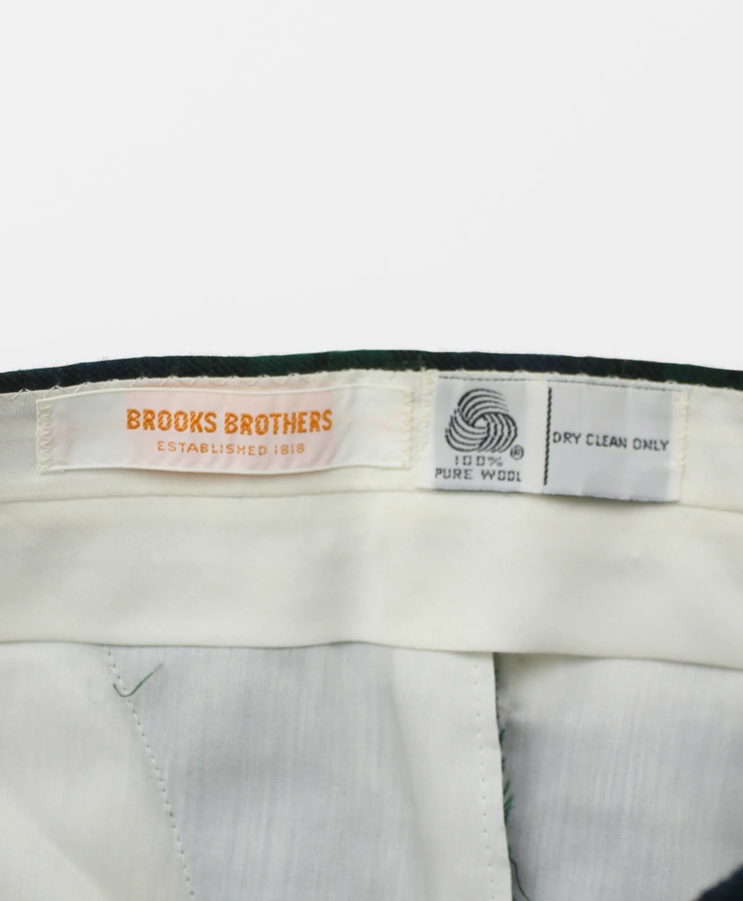Vintage Brooks Brothers Blackwatch Flannel Trousers, 1980s, 28-30, image 3