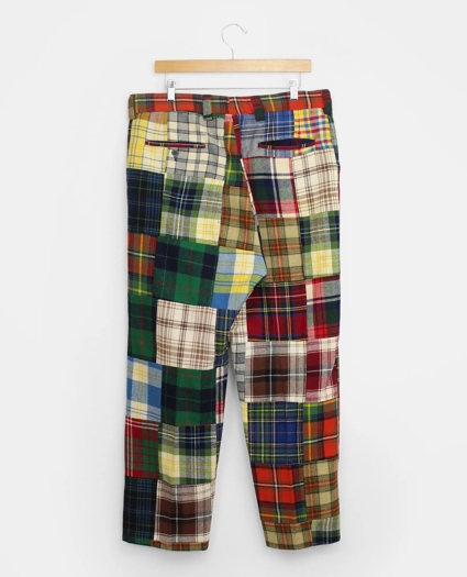 Vintage Brooks Brothers Patchwork Tartan Flannel Trousers, 1970s, 34, image 2