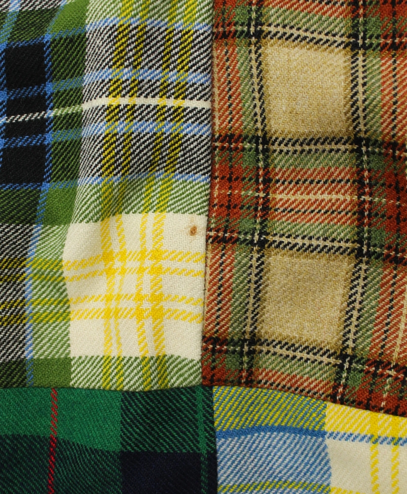 Vintage Brooks Brothers Patchwork Tartan Flannel Trousers, 1970s, 34, image 4
