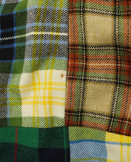 Vintage Brooks Brothers Patchwork Tartan Flannel Trousers, 1970s, 34, image 4