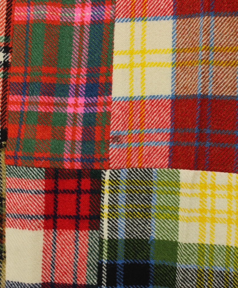 Vintage Brooks Brothers Patchwork Tartan Flannel Trousers, 1970s, 34, image 5
