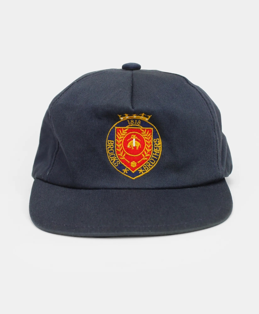 Vintage Brooks Brothers Embroidered Crest Ball Cap, 1980s, S, image 2