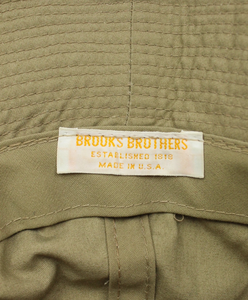 Vintage Brooks Brothers Packable Bucket Hat with Bag, 1970s - 80s, L, image 3