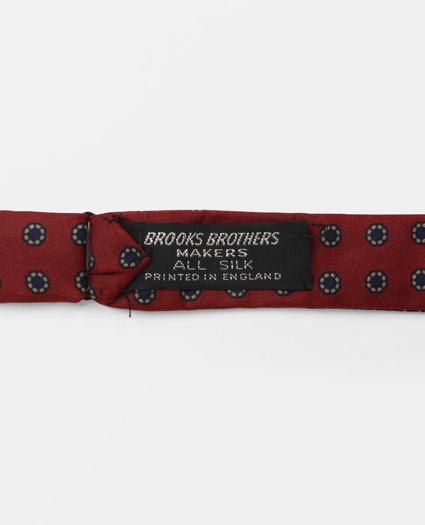 Vintage Brooks Brothers Floral Foulard Print Silk Bow Tie, 1960s, OS, image 2