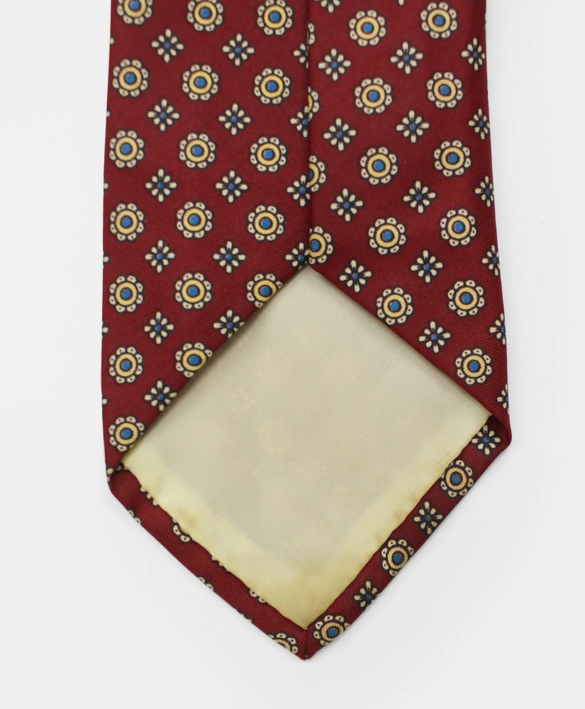 Vintage Brooks Brothers Floral Foulard Print Silk Tie, 1970s, REG, image 3